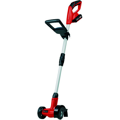 Einhell Akku-Fugenreiniger GC-CC 18 Li Kit Power X-Change (18 V, wechselbare Fugenbürsten aus Nylon & Stahldraht, Teleskop-Führungsholm, inkl. 1x 2,0 Ah Akku + Ladegerät)