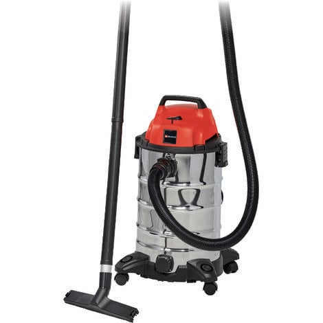 Einhell Nass-Trockensauger TC-VC 1930 S (1.500 Watt, rostfreier Edelstahlbehälter 30 l, Blasanschluss, inkl. Plastiksaugschlauch, Kombi-, Fugendüse & diverse Filter)