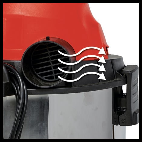 Einhell Nass-Trockensauger TC-VC 1930 S (1.500 Watt, rostfreier Edelstahlbehälter 30 l, Blasanschluss, inkl. Plastiksaugschlauch, Kombi-, Fugendüse & diverse Filter)