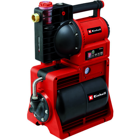 Einhell Hauswasserwerk GE-WW 1145 ECO (1.100 W, 4500 L/h max. Fördermenge, 20 l-Tank, Schmutz-/Sauganzeige, Frostschutz, Thermoschutzschalter, Vorfilter mit Rückschlagventil, zweiter Druckanschluss)