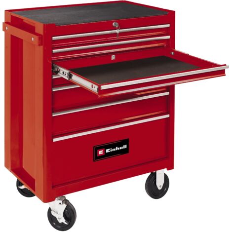 Einhell – Werkstattwagen TC-TW 150 – bis 150 kg belastbar – 7 voll ausziehbare Schubladen – 4 große Leichtlaufräder – Interlock-System gegen Kippen (1/5)