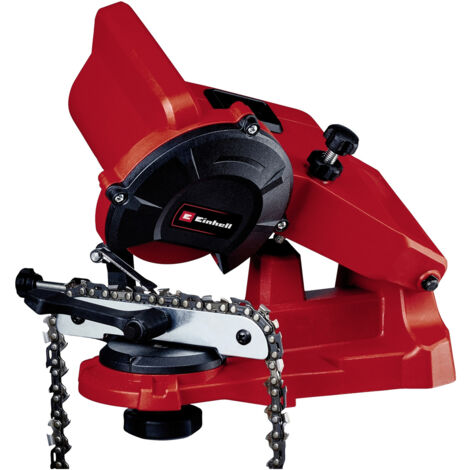 Einhell Sägekettenschärfgerät GC-CS 85 E (85 W, 5500 min-1, Schleifwinkeleinstellung m. Skala, Kettenspannvorrichtung, Tiefenbegrenzung inkl. Schleifscheibe)