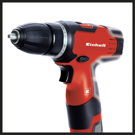 Einhell Akku Bohrschrauber TH-CD 12-2 Li (12V, 1,3Ah, 24Nm, Quick Stop, 2 Gang-Getriebe, 20 Drehmomentstufen, Spindelarretierung, Transportkoffer)