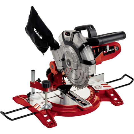 Einhell Kapp-Gehrungssäge TC-MS 2112 (max. 1.600 W, 5.000 min-1, hochwertiges HM-bestücktes Sägeblatt, Drehtisch mit Winkeleinstellung 45° links/rechts)