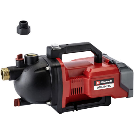Einhell AQUINNA 36/30 Akku-Gartenpumpe Power X-Change (2 x 18V, 2-Stufen ECO-Schalter, Wassereinfüll- und Ablassschraube, Thermoschutz, Tragegriff, ohne Akkus und Ladegerät)
