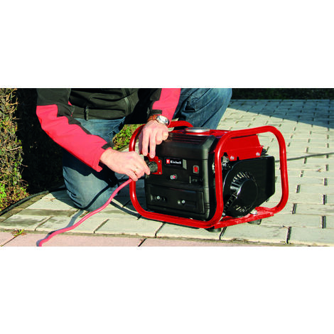 Einhell Stromerzeuger (Benzin) TC-PG 10/E5 (max 1000 W, 4 L Tank, 680 W Dauerleistung, 2-Takt-Motor, 1x 230 V, Überlastschutz, stabiler Rahmen, 18,8 kg Gewicht)