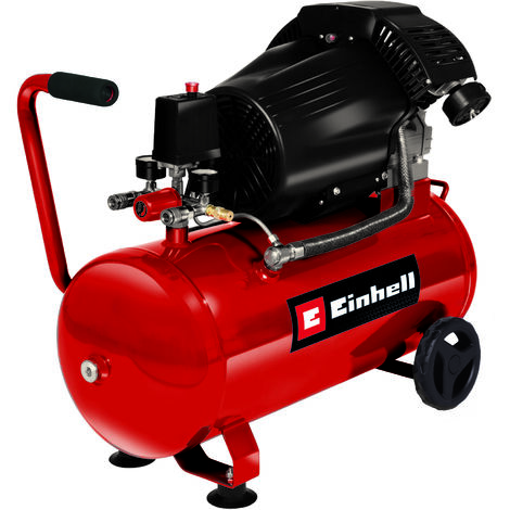 Einhell Kompressor TC-AC 420/50/10 V (2200 W., max. 10 bar, 50 l-Tank, 420 l/min Ansaugleistung, Motordrehzahl 2850 min-1, Druckminderer, Manometer, Ölschmierung)