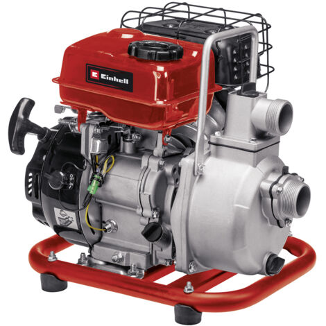 Einhell Benzin-Wasserpumpe GC-PW 16 (1.75 kW, max. 14000 L/h Fördermenge, max. 28 m Förderhöhe, Wassereinfüllstutzen, Wasserablassschraube, Ölmangelsicherung, inkl. 2x Schlauchadapter, Saugkorb)