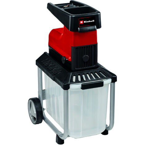 Einhell Elektro-Leisehäcksler GC-RS 60 CB (2.800 Watt, Schneidwalze, große Trichteröffnung, Drehrichtungsumschalter, transparente Fangbox, integrierter Sicherheitsschalter)