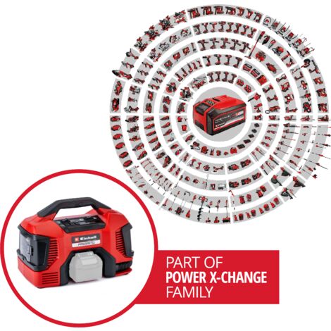 Einhell Akku-Kompressor PRESSITO Power X-Change (18 V, max. 11 bar, 31 cm Schlauchlänge, inkl. 3-tlg. Adapter-Set, ohne Akku)