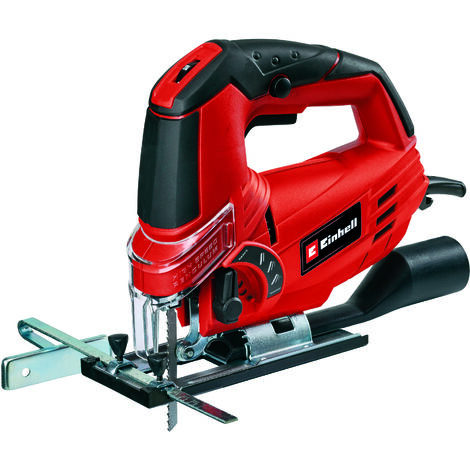 Einhell TC-JS 85 Pendelhubstichsäge (620 W, 20 mm Hubhöhe, 85 mm Schnitttiefe in Holz, 8 mm Schnitttiefe in Stahl, max. 3000 min-1, Staub-Blas-Funktion, Parallel-Anschlag)