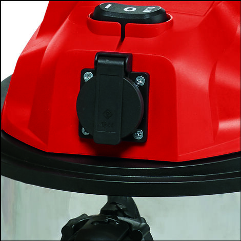Einhell Nass-Trockensauger TC-VC 1820 SA (1.250 Watt, Edelstahlbehälter 20l, Blasanschluss, Zubehörhalterung, automatische Gerätesteckdose, inkl. Saugschlauch, Düsen + Filter)