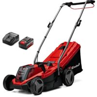 Einhell Akku-Rasenmäher GE-CM 18/33 Li Kit Power X-Change (18 V, 33 cm Schnittbreite, bis 200 m², Brushless, 30L Fangkorb, 25-65 mm Schnitthöhe, inkl. 4,0 Ah Akku + Ladegerät)