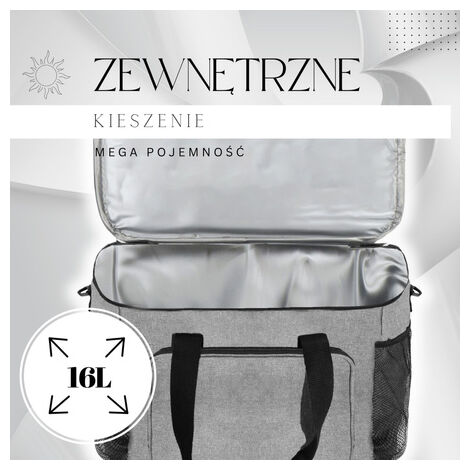 Isolierte Lebensmittel-Tasche Alufolie - 35,5x24,5x14 Cm Thermotasche