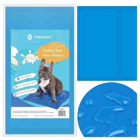Kühlmatte für Hunde und Katzen 40 x 30 cm blaue Gelmatte