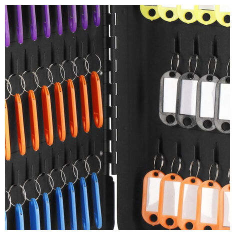 SPRINGOS Schlüsselkasten Abschließbar - Schlüsselschrank 16x20x7,5cm Mit 20 Haken