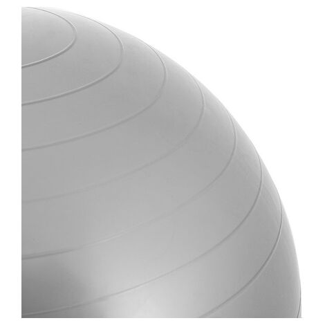 Gymnastikball zur Rehabilitation und Fitnessübungen, 75 cm, grau, mit Pumpe.