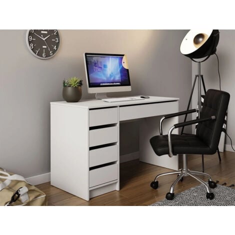 Bureau Comfivo 312, Blanc, Avec tiroirs, Le nombre de portes: 0, Nombre de tiroirs: 0, 76x120x55cm