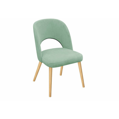 Chaise Sparks 197, Magic Velvet 2227, 81x50x44cm, Tissu, En bois, Polywood, Bois (1/5)