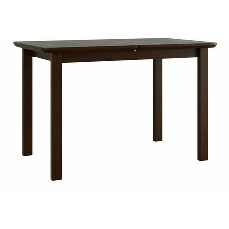 Table Victorville 117, Noix, 76x70x120cm, Allongement, Placage de bois naturel, Bois
