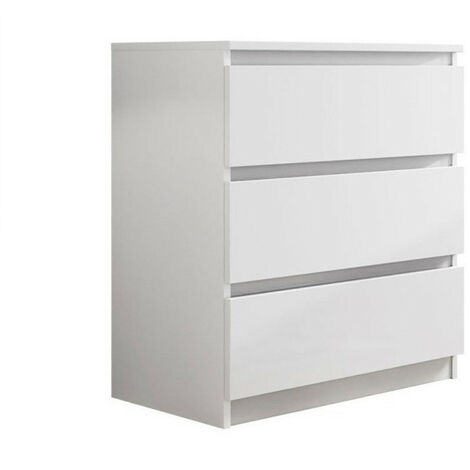Commode Comfivo 159, Blanc, Avec tiroirs, Nombre de tiroirs: 3, 77x70x40cm (1/5)