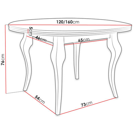 Table Racine 132 , 76x0x0cm, Allongement, MDF, Bois