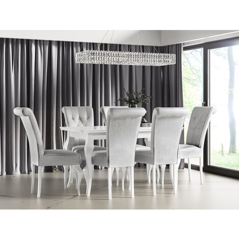 Table Racine 101 , 76x80x140cm, Allongement, MDF, Bois