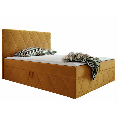 Lit boxspring Comfivo Avis, Magic Velvet 2288, Double, Continental, 160x200, Tissu, Disponible, 163x206x112cm (1/5)