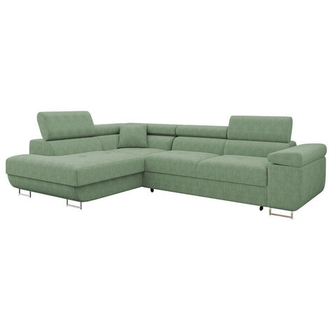 Canapé d'angle Comfivo Eliferu 100, Poso 47, Fonction de couchage, Boîte de literie, 274x203x70cm, 0 (1/5)
