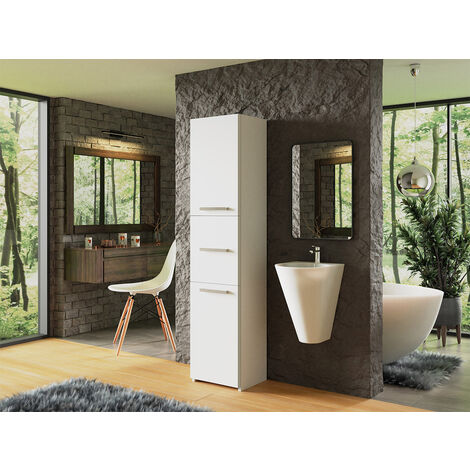 Armoire de bain indépendante Comfivo 188 , À poser, Le nombre de portes: 0, 170x40x30cm, Stratifié, Nombre de tiroirs: 0