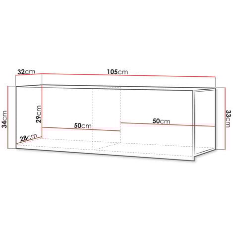 Armoire murale Tivdalu 101, Blanc + Blanc brillant