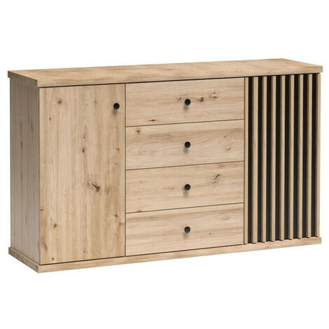 Commode Venmava 103 , Avec tiroirs et portes, Nombre de tiroirs: 0, 85x142x41cm