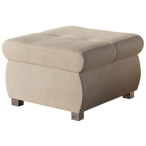 Pouf Comfivo 122, Zetta 291, 39x60x60cm, Diamètre: 0, Tapisserie, Pieds: Métal, 0