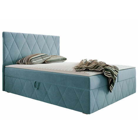 Lit boxspring Comfivo Avis, Magic Velvet 2260, Continental, Double, 180x200, Tissu, Disponible, 183x206x112cm (1/5)