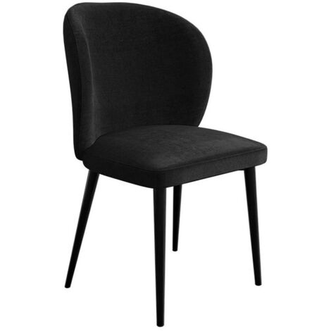 Chaise Jackson 104, Noir + Magic Velvet 2219, 87x50x59cm, Tapisserie, Métallique (1/5)