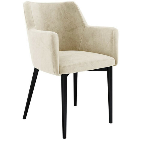 Chaise Jackson 108, Noir + Magic Velvet 2250, 83x57x50cm, Tapisserie, Métallique, Bois (1/5)