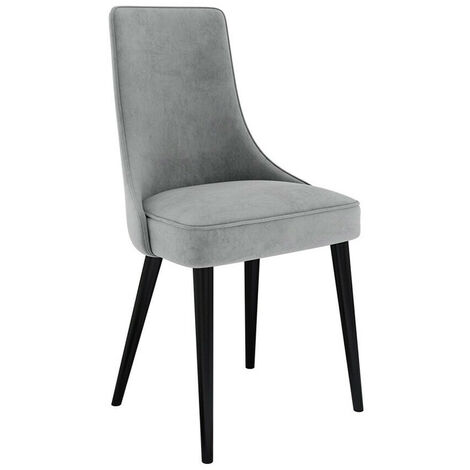 Chaise Jackson 107, Noir + Magic Velvet 2240, 89x46x50cm, Tapisserie, Métallique, Bois (1/5)