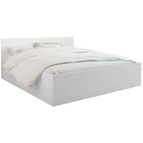 Lit Comfivo Romtea 100 , Double, 160x200, Stratifié, Sommier à lattes, 164x204x80cm