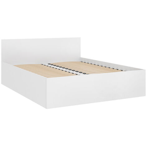 Lit Comfivo Romtea 100 , Double, 160x200, Stratifié, Sommier à lattes, 164x204x80cm