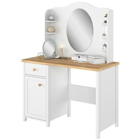 Coiffeuse Romelbo 106 , Miroir, 157x110x52cm (1/5)