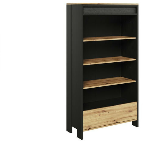 Étagère Lomsevu 101 , Ouvert, Avec tiroirs, Stratifié, Le nombre de portes: 0, Nombre de tiroirs: 1, 161x72x39cm, LED: Disponible (1/5)