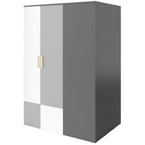Armoire Veravie 100 , 193x130x93cm, Portes d'armoire: Avec des charnières, Nombre d'étagères: 0, LED (1/4)