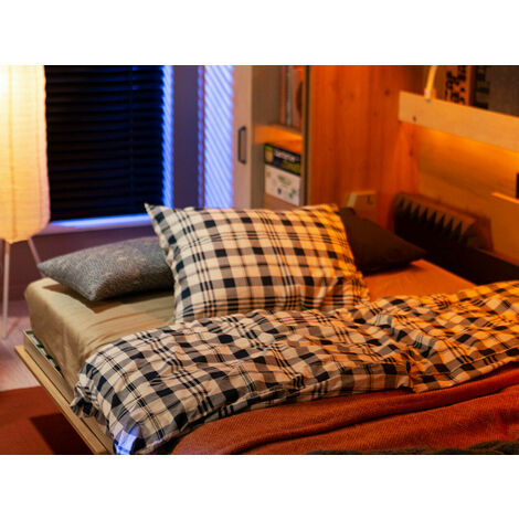 Lit escamotable Concept Pro Lenart Levfere 169 , Unique, 120x200, Stratifié, MDF, Sommier à lattes, 148x211x138cm