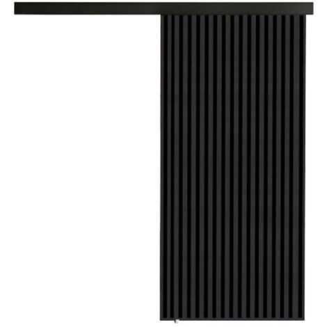 Mirjan24 – Porte coulissante 203 – Largeur 960mm – Hauteur 2050mm – Aluminium stratifié noir et anthracite – Mécanisme silencieux pour espaces modernes