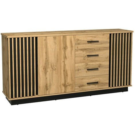 Commode Tenodeu 124 , Avec tiroirs et portes, Nombre de tiroirs: 0, 88x178x40cm (1/3)