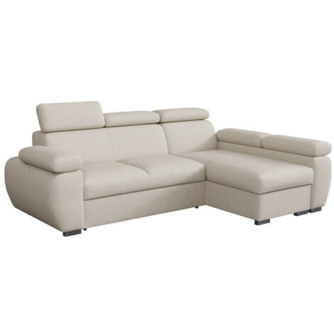 Mobilier1 – Canapé d'angle Columbus Aragon 03 – Fonction couchage avec boîte de literie – Dimensions 255x170x85cm – Mécanisme Dolphin (1/5)