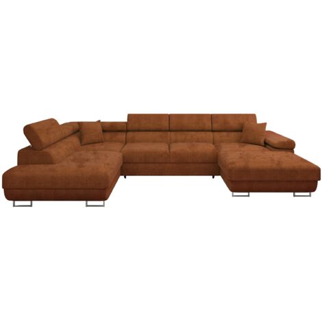 Canapé d'angle Comfivo Eliferu 103, Flow 09, Fonction de couchage, Boîte de literie, 346x203x70cm, 0 (1/5)