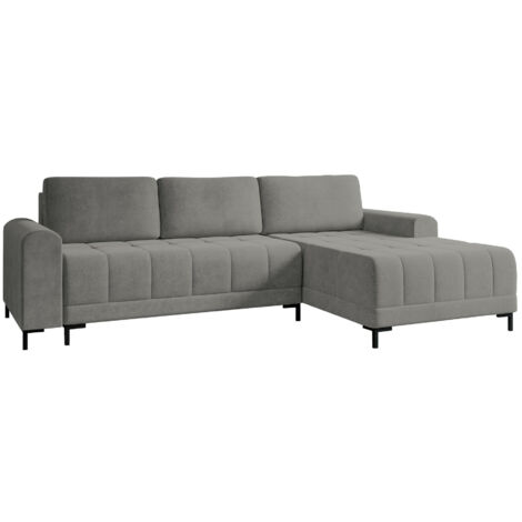 Canapé d'angle Stonecrest 100, Velo 635, Fonction de couchage, Boîte de literie, 258x168x92cm, 0 (1/5)