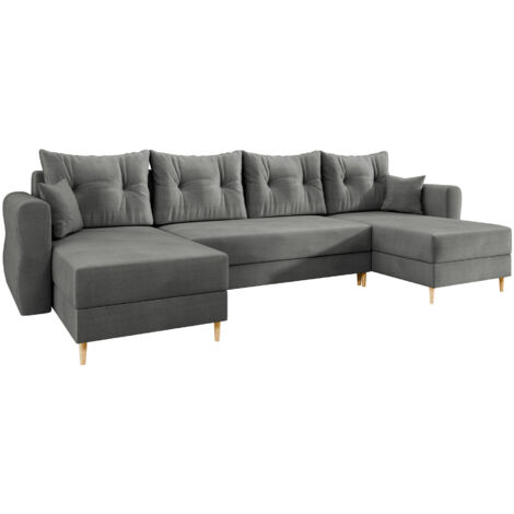 Canapé d'angle Veldala 103, Manila 16, Fonction de couchage, Boîte de literie, 310x138x85cm, 0 (1/5)