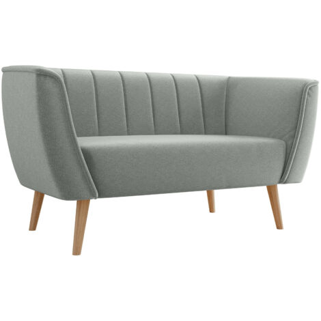 Canapé Glenview 104, Kronos 53, 142x74x75cm, Tapisserie, Pieds: Bois (1/5)
